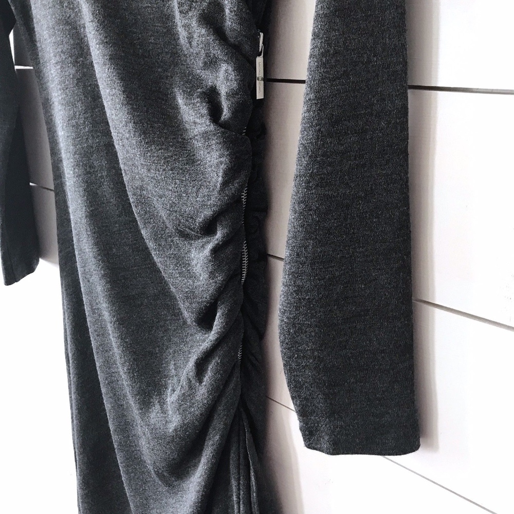 Michael Kors Gray Long Sleeve Sheath Dress - Picture 7 of 8